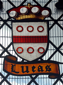 Lucas arms in Silsoe church September 2011